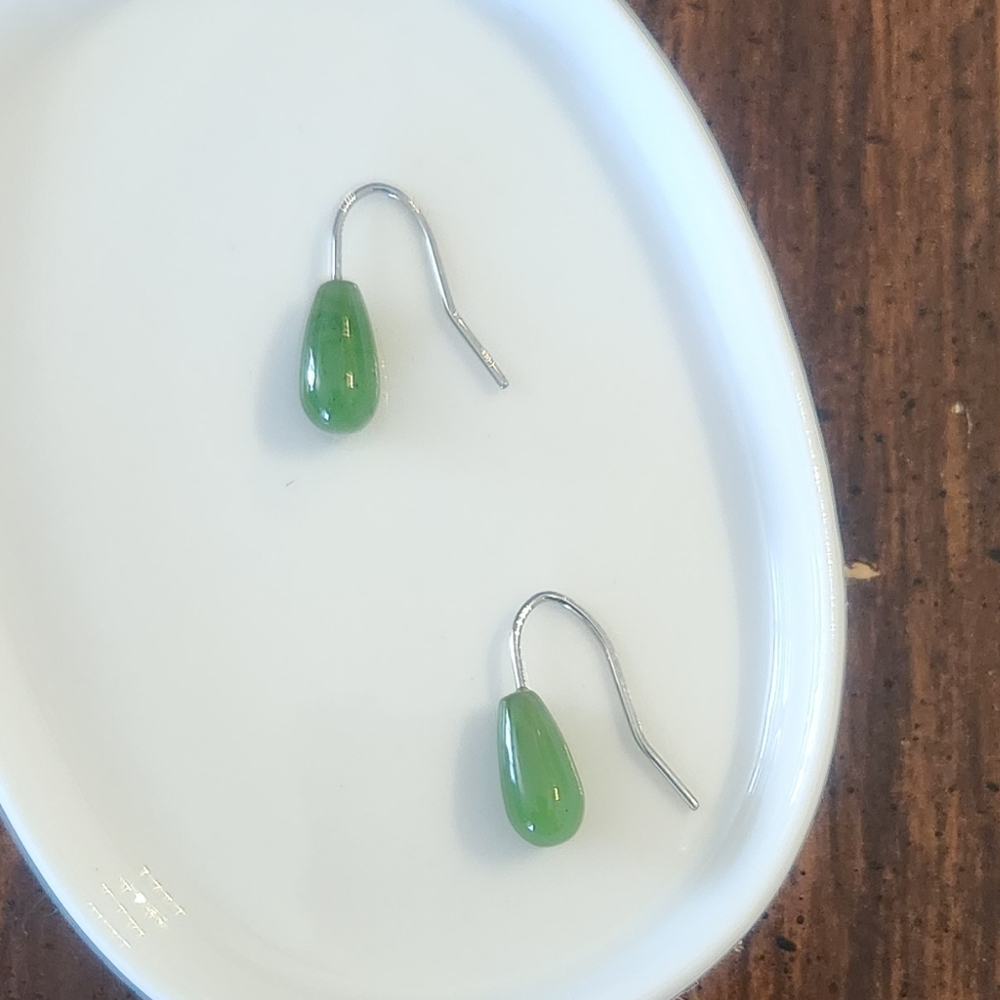 Jade Drop Earrings